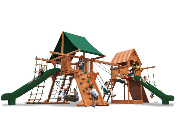 Playground One Turbo Deluxe Dual Swing-O-Saurus - NJ Swingsets