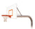 First Team Brute Extreme In Ground Outdoor Fixed Height Basketball Hoop 60 inch Steel