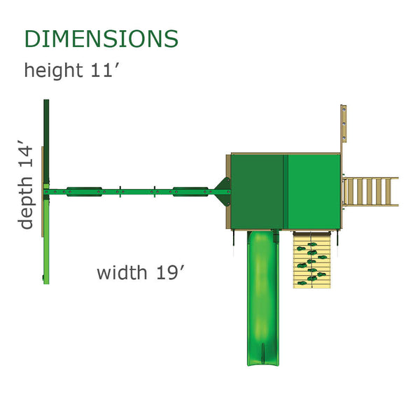Gorilla Playsets Chateau W/Vinyl Canopy Wooden Swing Set NJ Swingsets