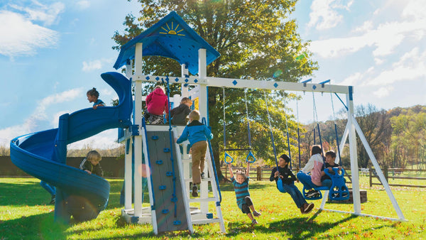 Pvc cheap swing set