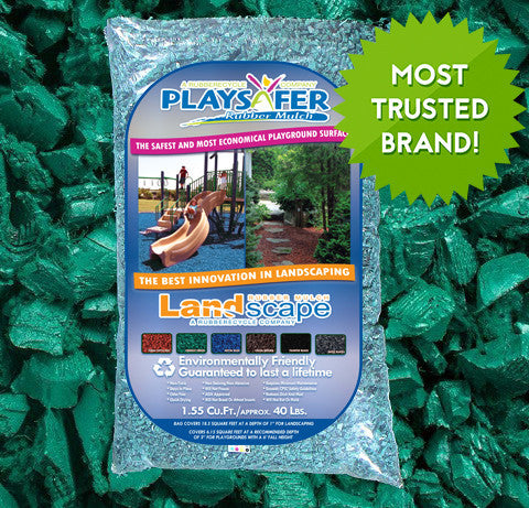 Playground Surfacing Rubber Mulch - Green - NJ Swingsets