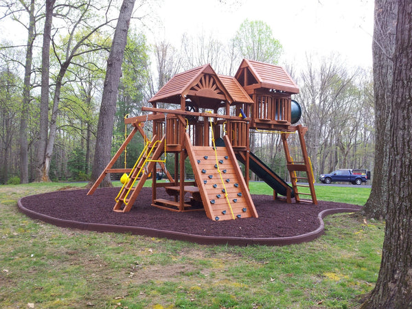 Playground Surfacing Rubber Mulch - Cocoa Brown - NJ Swingsets