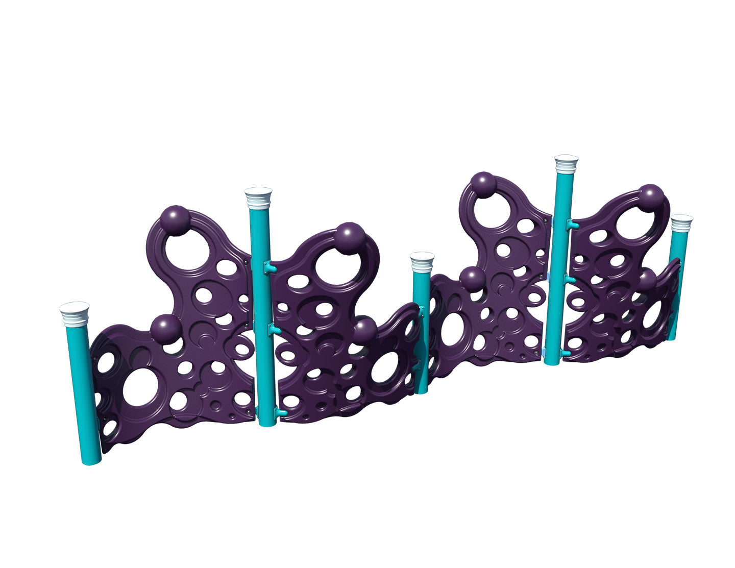 4-Section Short Bubble Wall