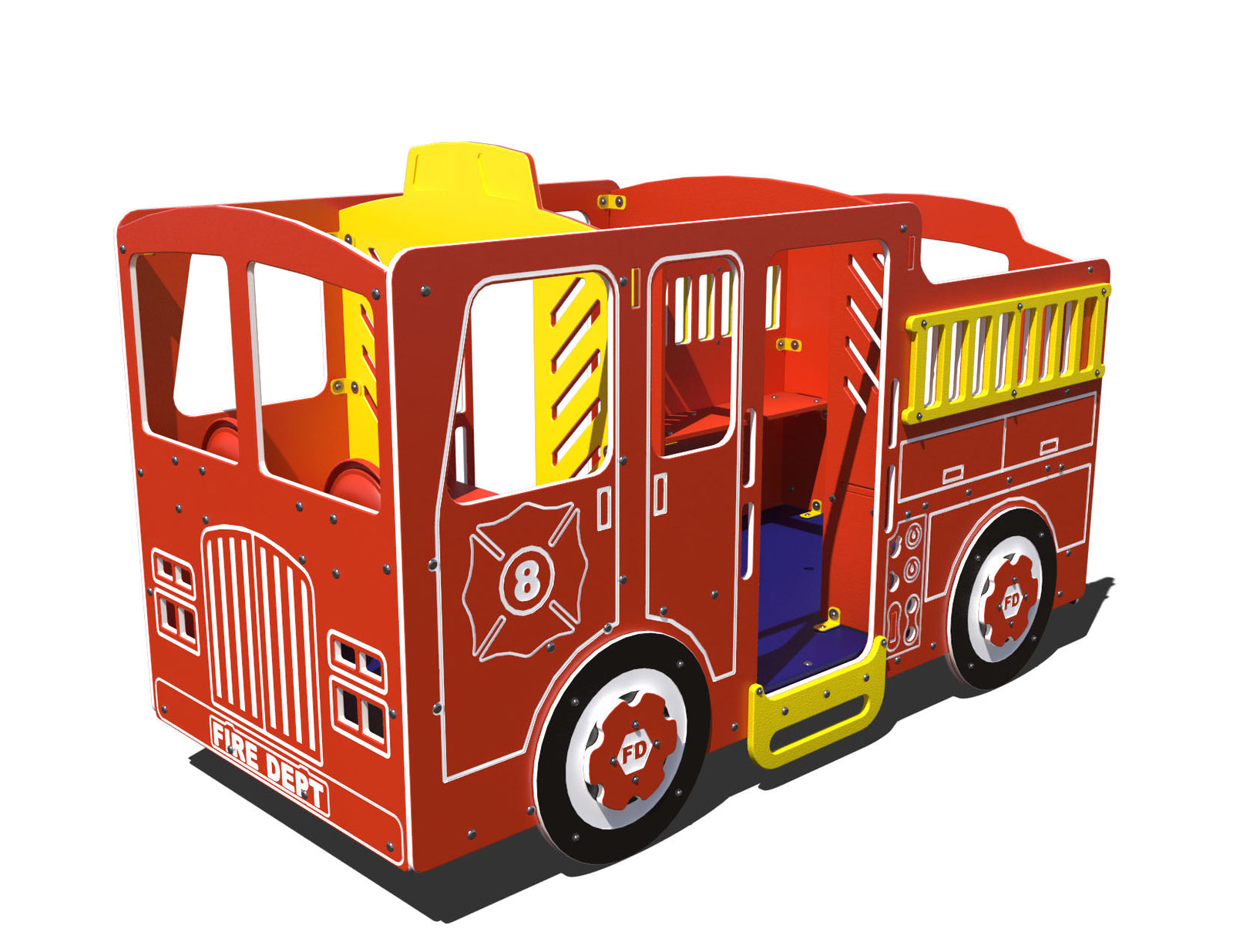 Metro Fire Truck - Post Mounted