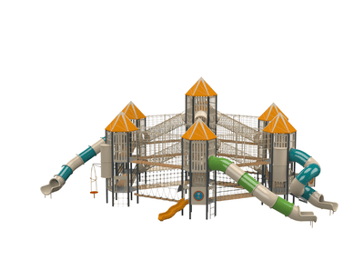 Psagot Playgrounds Washington A - massive multi-tower system with cable bridges for ages 5-12