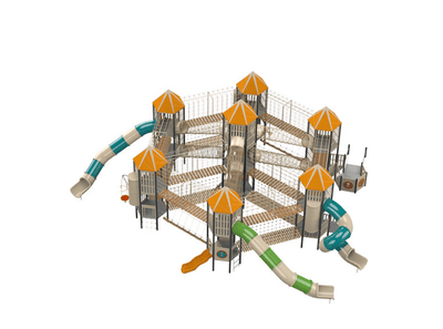 Psagot Playgrounds Washington A - detail of towers and tube slides
