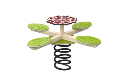 Psagot Playgrounds Clover Spring - spring base and HDPE construction close-up