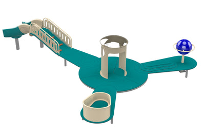 Psagot Playgrounds Mount Elbert - alternate angle showing wide paths and play circles