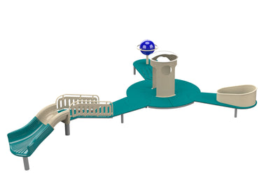 Psagot Playgrounds Mount Elbert - overhead layout view of full structure