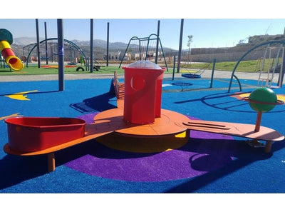 Psagot Playgrounds Mount Elbert - close-up of sensory play elements
