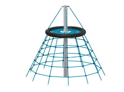 Psagot Playgrounds Pluto - close-up of cable climbing elements