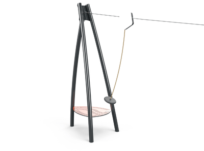 Psagot Playgrounds Zip Line - single-cable zip line with launch platform