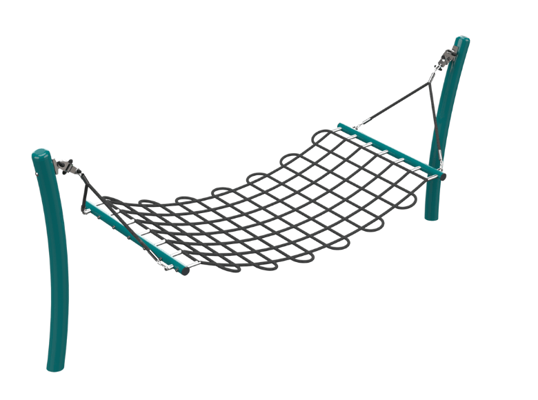 Psagot Playgrounds Hammock A - full structure in playground setting