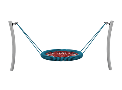 Psagot Playgrounds M-SwingB - rope nest seat and cable suspension detail