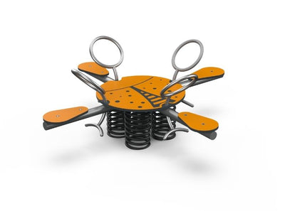 Psagot Playgrounds 4-Kid BeetleB - colorful HDPE body and handrails