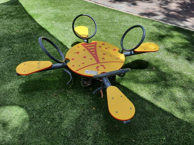 Psagot Playgrounds 4-Kid BeetleB - spring mechanism and seat detail