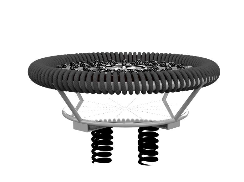 Psagot Playgrounds Bullseye Spring - rope nest seat on four springs for toddlers ages 2-5