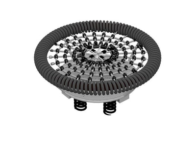 Psagot Playgrounds Bullseye Spring - rope nest detail and spring mounting