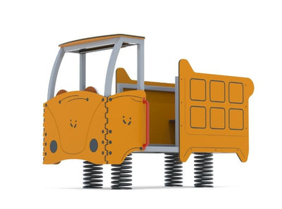 Psagot Playgrounds Spring Truck - alternate angle showing spring mount and seats