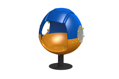 Psagot Playgrounds Egg Spinner - peepholes for communication between riders and spinners