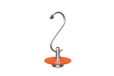 Psagot Playgrounds S-Spinner Stainless - stainless steel surface and bearing detail