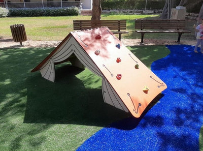 Psagot Playgrounds Climbing House - HDPE toddler climbing structure with dual-side access for ages 2-5