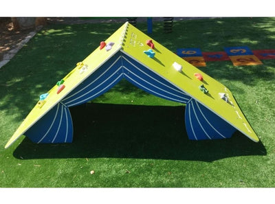 Psagot Playgrounds Climbing House - alternate angle showing both climbing sides