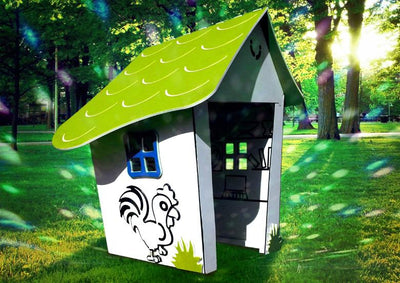 Psagot Playgrounds Magical Cabin - HDPE toddler playhouse for imaginative play for ages 2-5