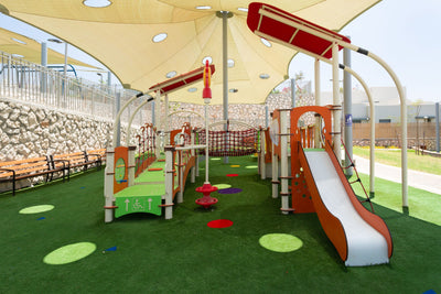Psagot Playgrounds Salt Lake City Commercial Playground - overhead layout