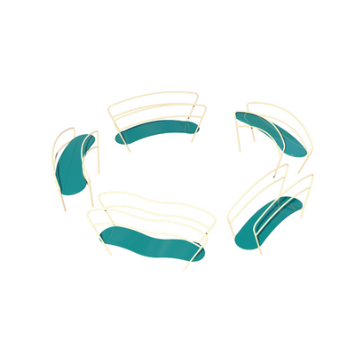 Psagot Playgrounds Inclusive Balance Course - circular course layout for continuous play