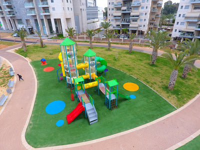 Psagot Playgrounds Las Vegas Commercial Playground - high-capacity steel post play system for ages 5-12