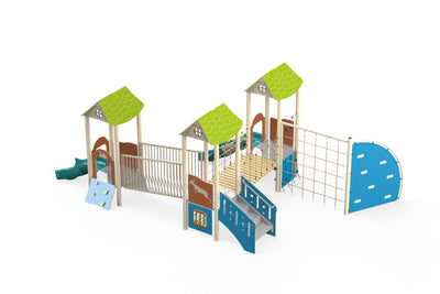 Psagot Playgrounds Providence Commercial Playground - Alternate angle of play structure