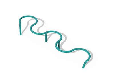 Psagot Playgrounds Snake Balance Beam - height variations and angle changes detail