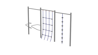 Psagot Playgrounds 3-Way Fitness - high and low pull-up bar detail
