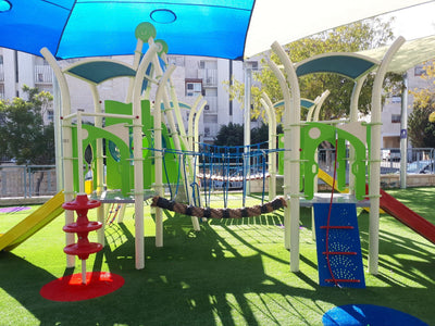 Psagot Playgrounds Jefferson City Commercial Playground - Alternate angle of play structure