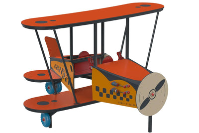 Psagot Playgrounds Biplane - rear view showing tail and wing details