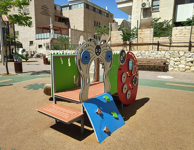 Psagot Playgrounds Grand Teton - detail of climbing wall