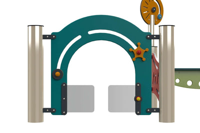 Psagot Playgrounds Lil Track - close-up of sensory play elements