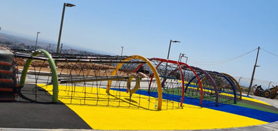 Psagot Playgrounds The Yukon - spinning and swinging elements