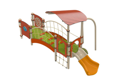 Psagot Playgrounds Mount Whitney - open HDPE toddler play course with climbing and sliding for ages 2-5