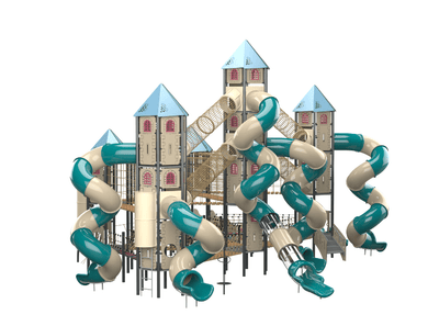 Psagot Playgrounds Denver Commercial Playground - Overhead layout view