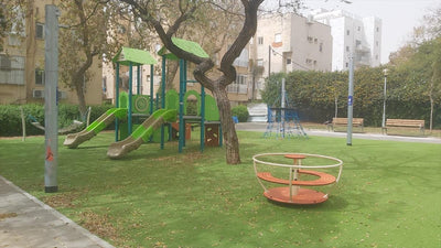 Psagot Playgrounds MontpelierB Commercial Playground - Overhead layout view