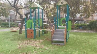 Psagot Playgrounds MontpelierB Commercial Playground - Detail view of play elements