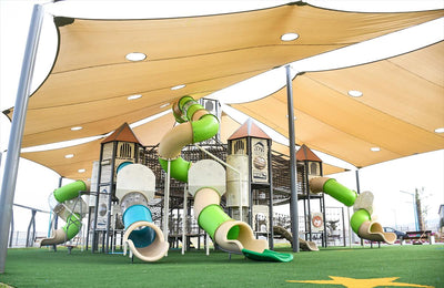 Psagot Playgrounds Washington B - central tower rising to 9.5 meters
