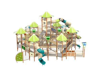 Psagot Playgrounds Washington C - hexagonal towers at varying heights