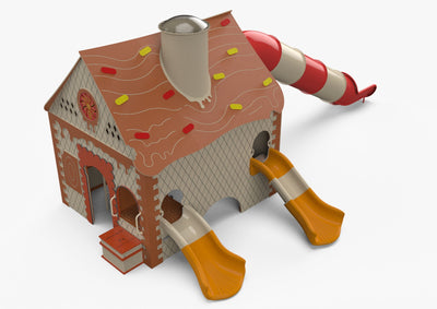 Psagot Playgrounds Hansel and Gretel - alternate angle showing candy-themed details