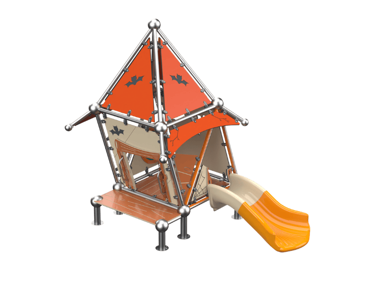 Psagot Playgrounds Lil Witch House 1B - fairy tale Sloppy-style toddler play structure