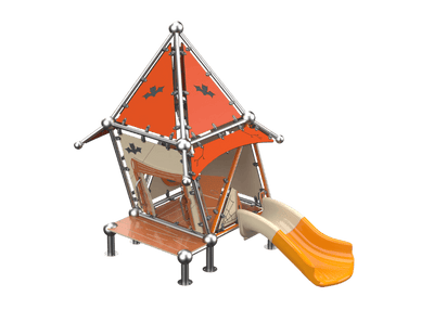 Psagot Playgrounds Lil Witch House 1B - fairy tale Sloppy-style toddler play structure