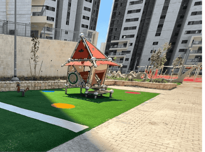 Psagot Playgrounds Lil Witch House 1B - overhead layout view