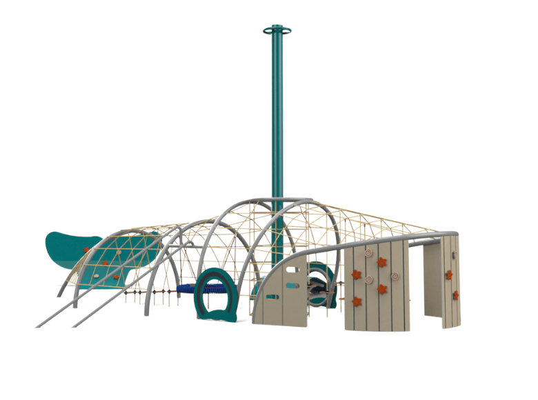 Psagot Playgrounds Whale B - detail of climbing elements